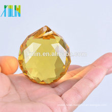 Wholesale Cheap Sun Faceted Crystal Hanging Ball For New Year Tree Decor